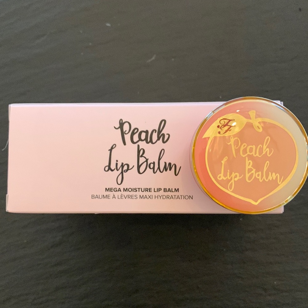 Two faced peach mega moisture lip balm